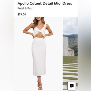 Petal & Pup Apollo Cutout Detail Midi Dress